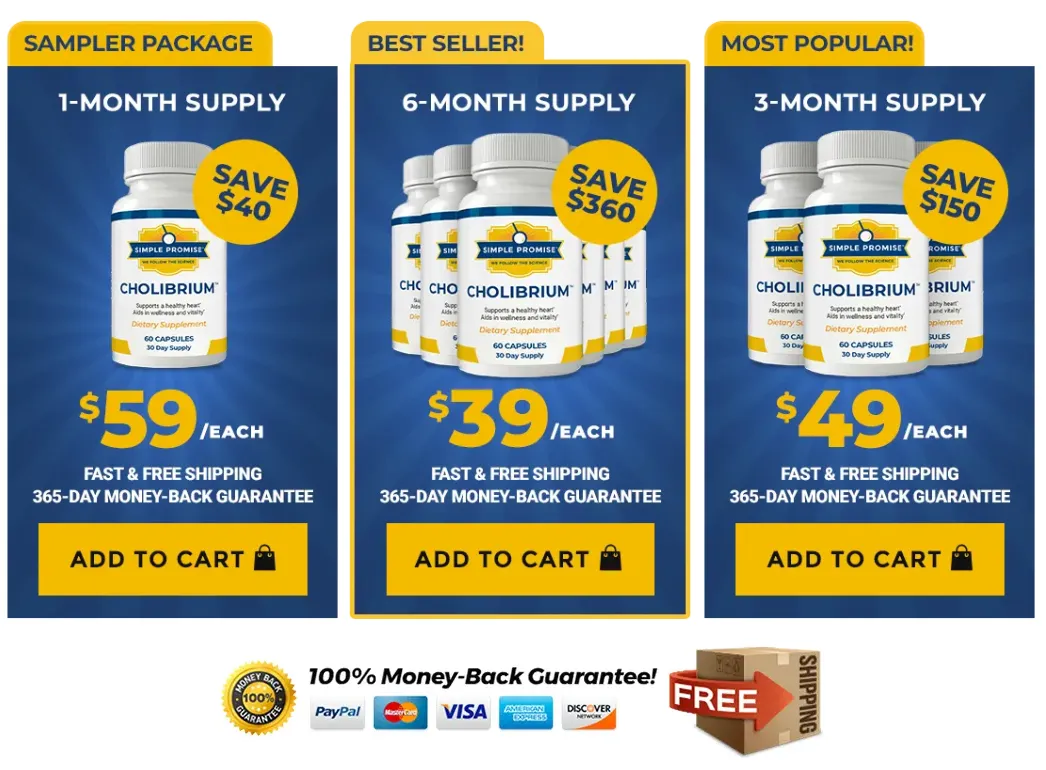 Cholibrium Pricing Table